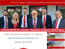 Tablet Screenshot of immobilien-reinhardt.com
